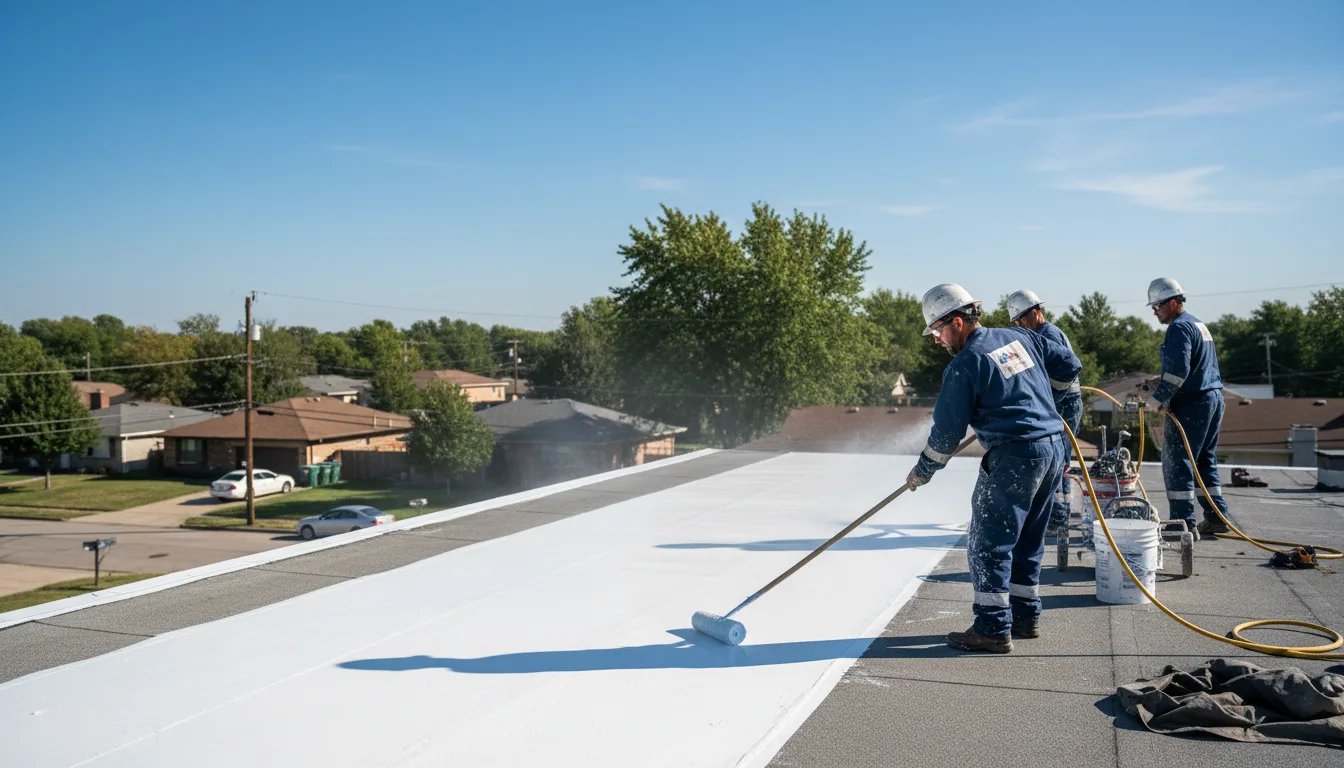 Commercial roof coating in Milford Center, OH near me